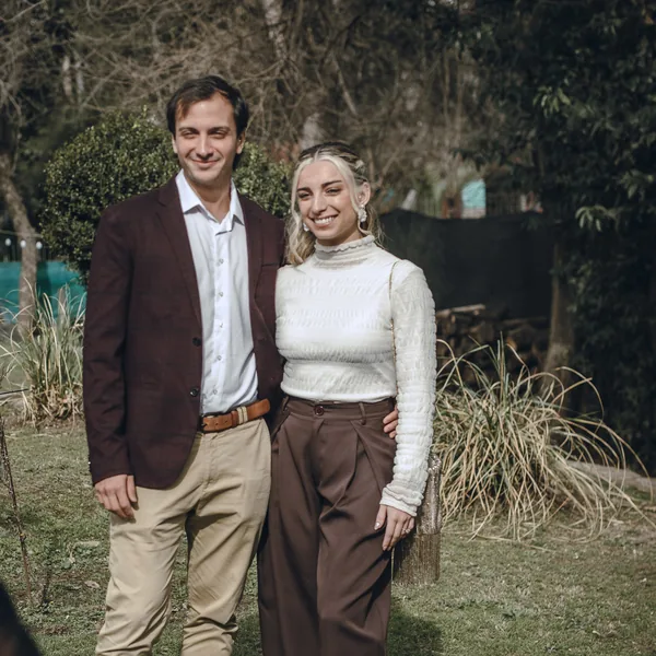 Christopher e Agustina Ruloff, da área de Comunicação.